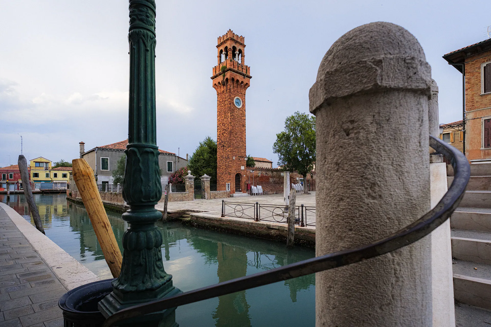 The Murano bell tower seen from the San Pietro Martire bridge
