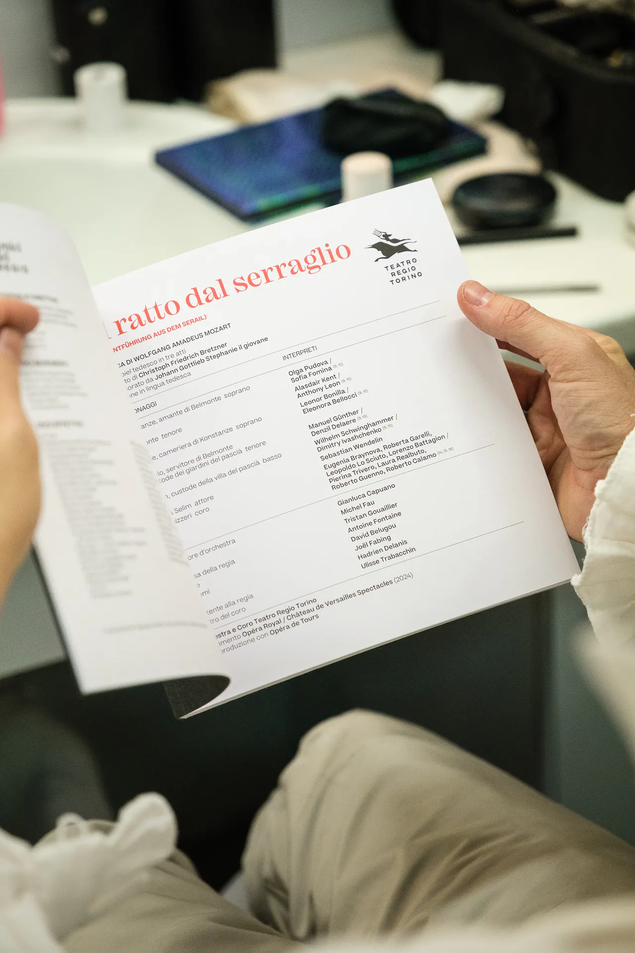 Il ratto dal serraglio al Teatro Regio di Torino, dietro le quinte, fotografia 14