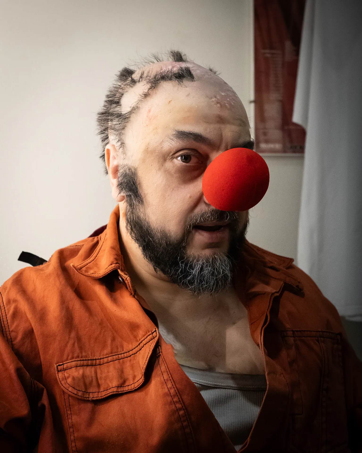 Rigoletto at Teatro Regio di Torino, portrait of a performer backstage, photograph 15