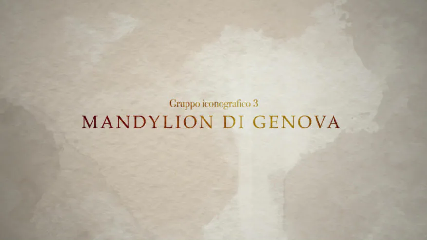 Fotogramma: il titolo Mandylion di Genova su carta antica